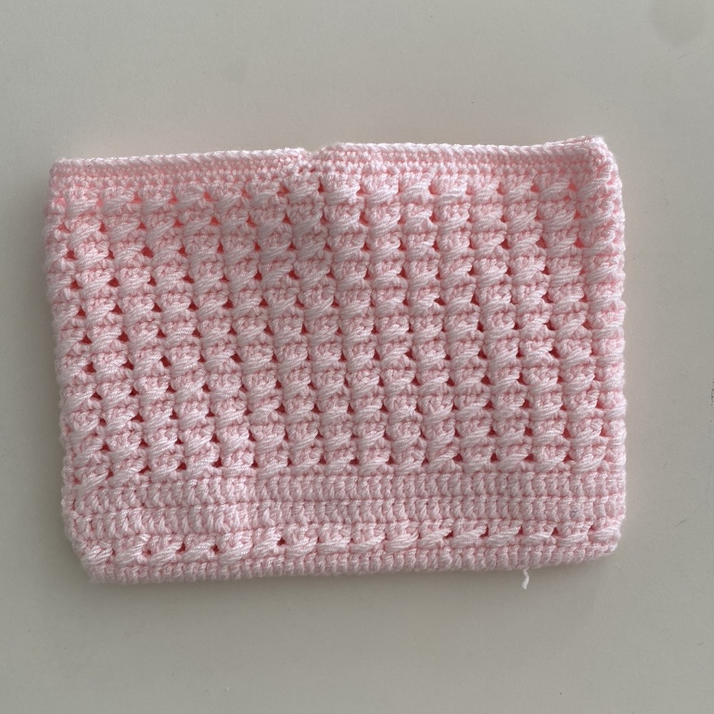 Baby Pink Crochet bag- wallet - Picture 8 of 8